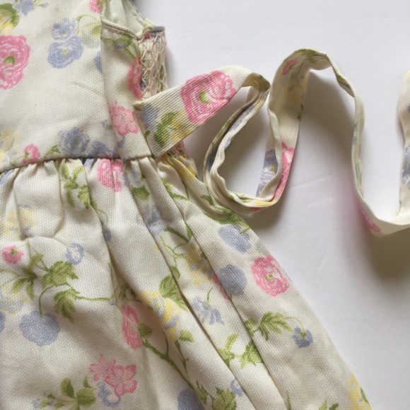 Vintage Laura Ashley Smocked Floral 4T Dress - Picture 8 of 8